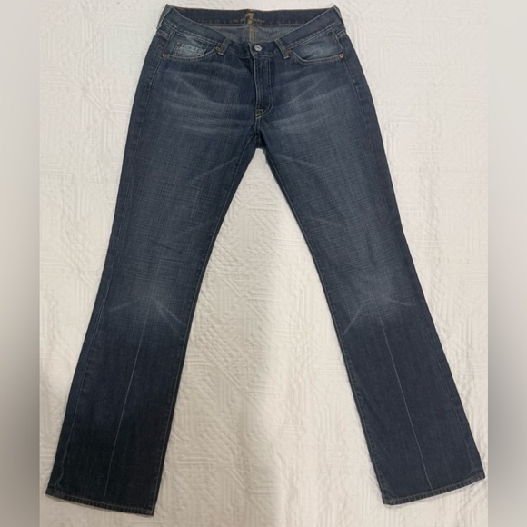 7 For All Mankind Denim - 7 for All Mankind Women's Dark Wash Denim Bootcut Jeans
